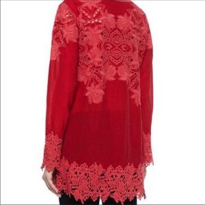 Johnny Was
Plus Size Lacy V-Neck Georgette Tunic